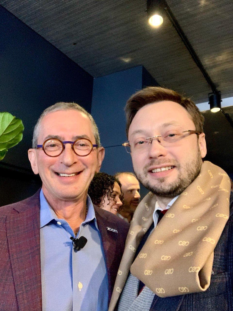 Denys Dolynskyi meeting international business leaders