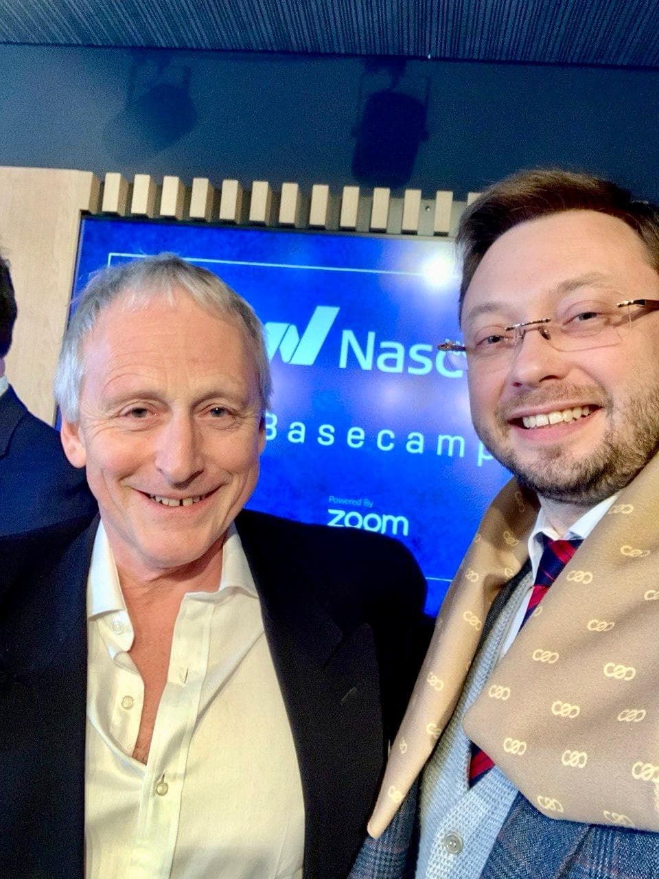 Denys Dolynskyi at a Nasdaq event